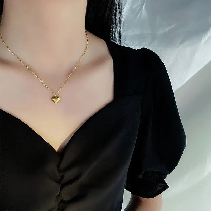 Bolvado Heart Gold Necklace